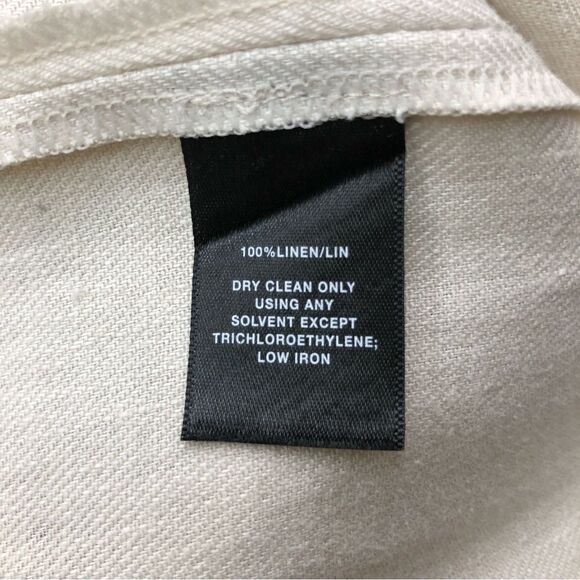 Lafayette 148 New York Linen Barrow Pants TanSize 14 - Picture 8 of 12